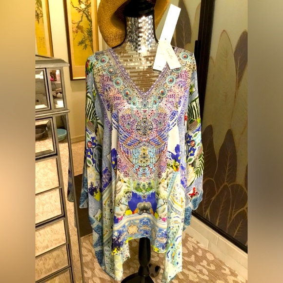 Camilla My MARJORELLE Split Sleeve Short Kaftan NWT - Picture 7 of 11